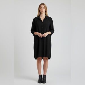 Bimba y Lola NWT Elegant Black Shirt Dress